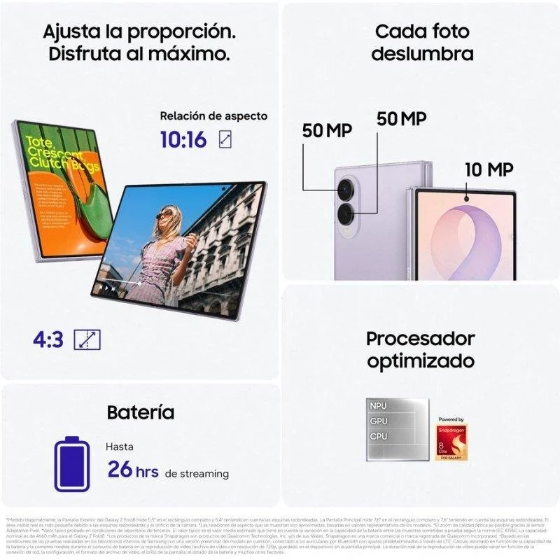 Samsung Galaxy Z Fold8 5G 12/256GB Grafito - Imagen 3