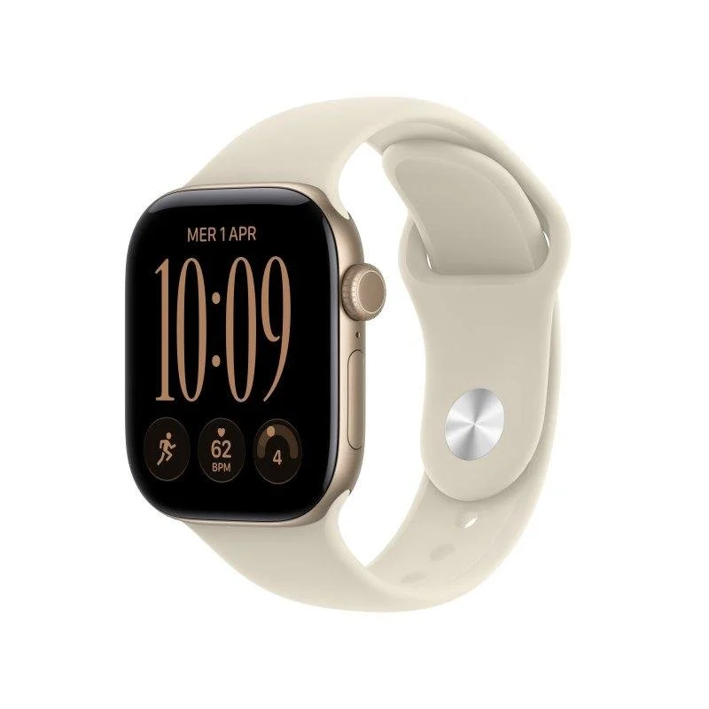 Apple Watch Series 12 GPS 42mm Caja de Aluminio Dorado Claro con Correa Deportiva Arena S/M